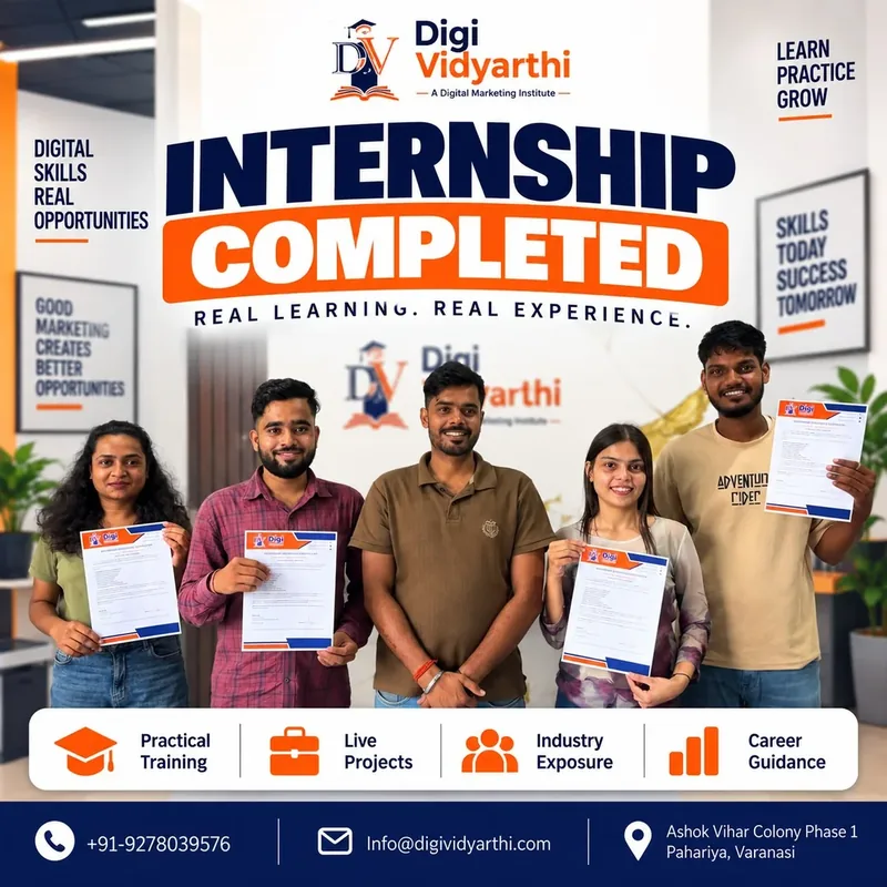 Digi Vidyarthi Interns Group Internship Completion Certificate Ceremony Varanasi with Aryan Rai